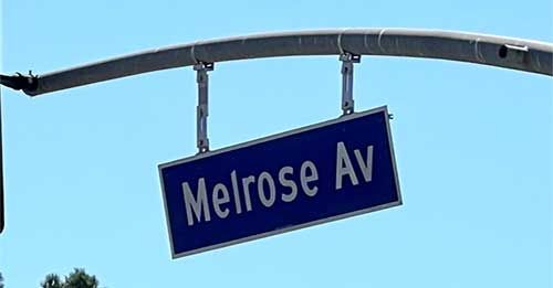 Walk along Melrose Avenue