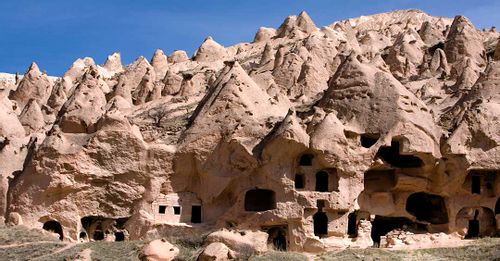 Explore early civilization dwellings in the Cappadocia Caves