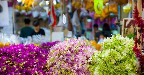 Pak Khlong Flower Talat Market - Bangkok