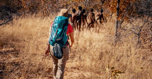 Learn traditional survival techniques used by the San Bushmen as a nomadic civilization living in the Kalahari Desert