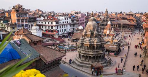 Admire the architecture surrounding the historic Kathmandu Durbar Square