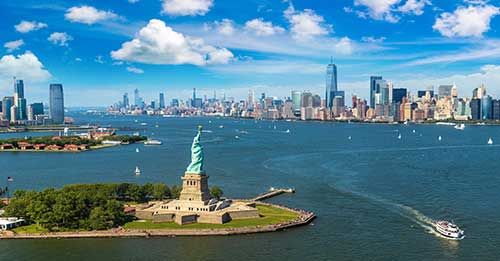 Take a ferry to the Statue of Liberty