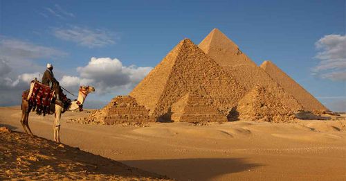 See the pyramids in Egypt