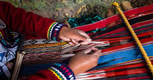 View the traditional weaving demonstrations to see how the intricate woven textiles get made
