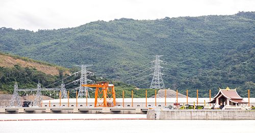 Xanyaburi Hyrdro Electric Power Plant and Dam