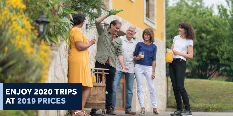 Enjoy 2020 trips at 2019 prices